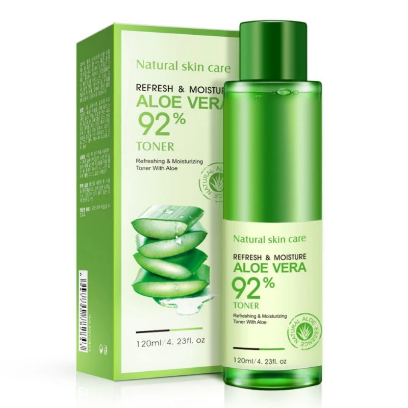 

BIOAQUA Natural Face Toner Aloe Vera Gel VC Essence Skin Care Hydrating Moisturizing Vitamin C Lighten Pore Toner Korean 120ml