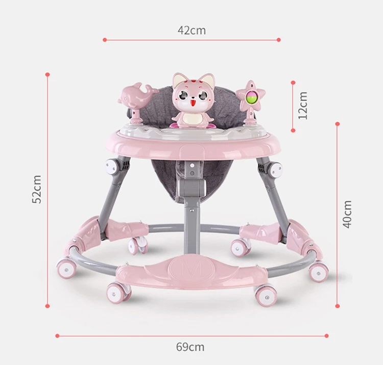 Factory Hot Sale Baby Walker 4 In 1 Baby Walkers Swivel Wheels Baby