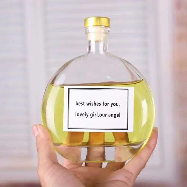 European Quality Custom Empty Mini Glass Liquor Bottle