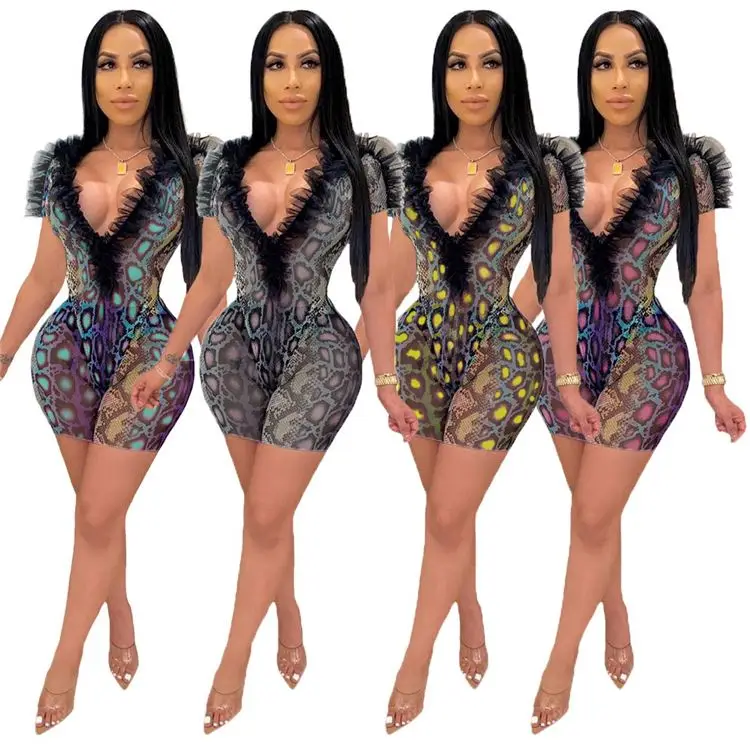 

D96999 Cheap Apparel Deep V Neck Sexy Fashion New Two Piece Set 2021 Women Clothing 2 Piece Set