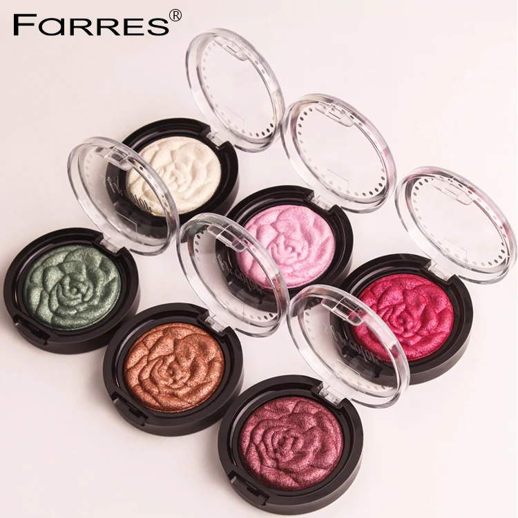 

Multicolor Shimmer eyeshadow palette makeup pigment Vegan palette 3D rose Baking Powder Eye Shadow