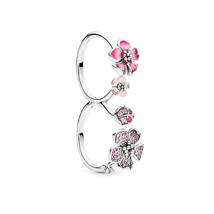

Hot sale brand design jewelry gold ring heart shape fashion rings women's in silver
