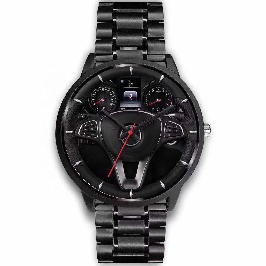 

Luxury Unique Cool Sport Alloy Wheels Watch Custom Steering Car Rim Watch For Men