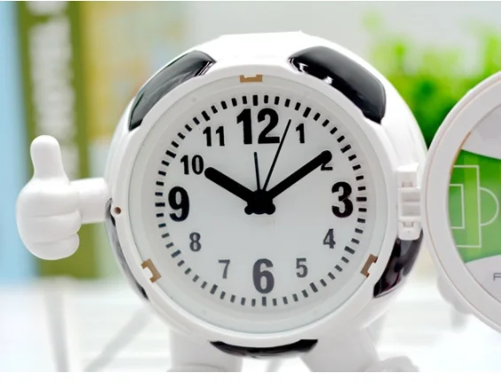 
Creative football baby set the table alarm clock clock 