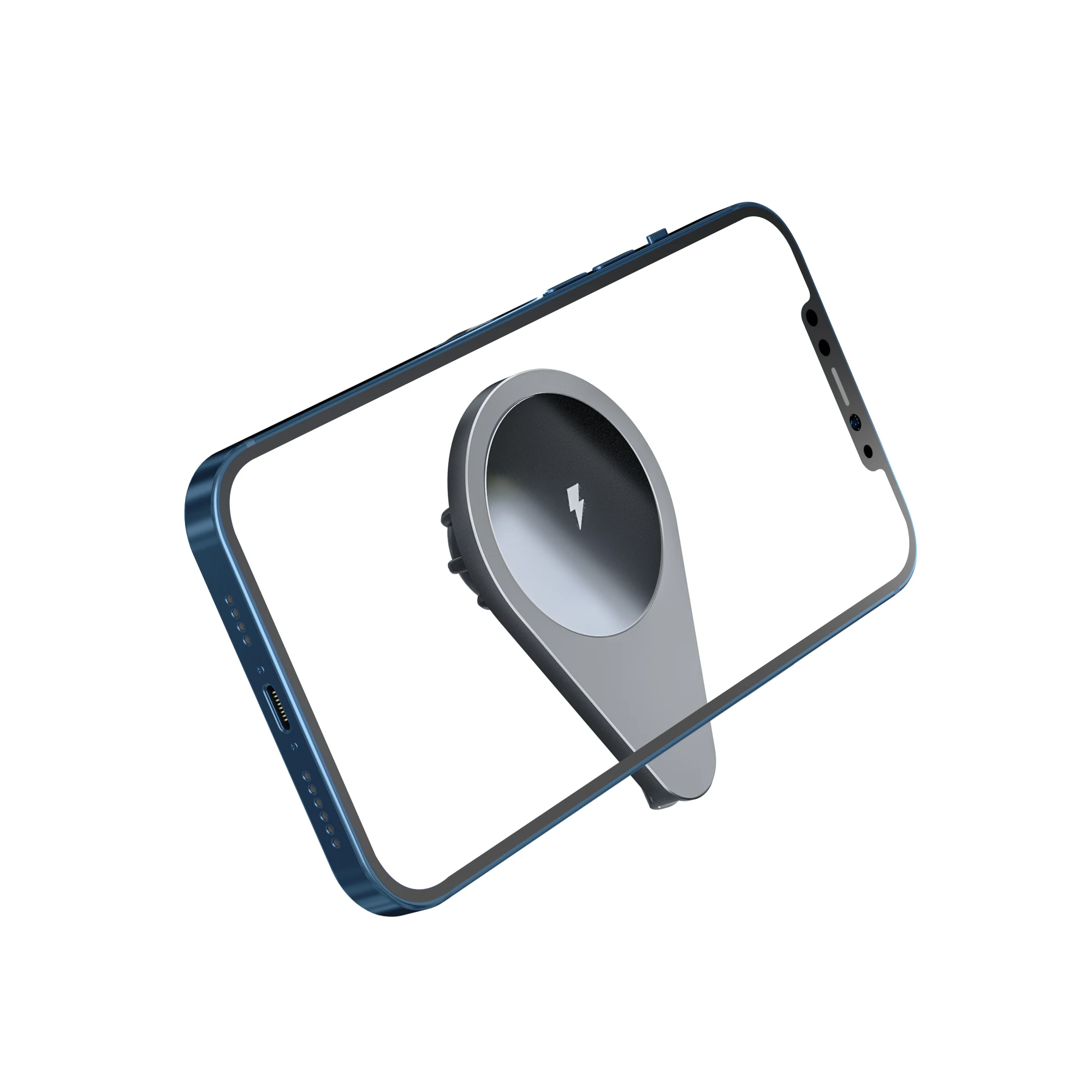 

High quality ABS and aluminum alloy small tan wireless charger
