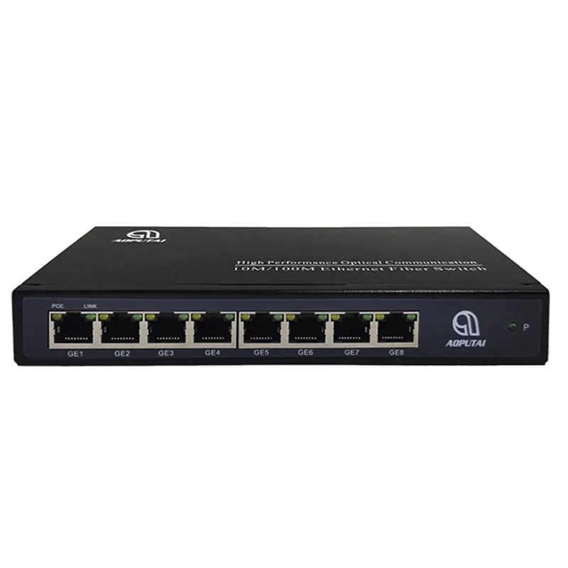 

cctv 8 1000M RJ45 POE port bandwidth 20G poe switch for IP camera