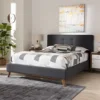 Dinzhi Modern Bedroom Furniture Wooden Double Bed Frame