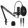 MAONO All Black Wired Microphone Kit for Support for Multiple Devices