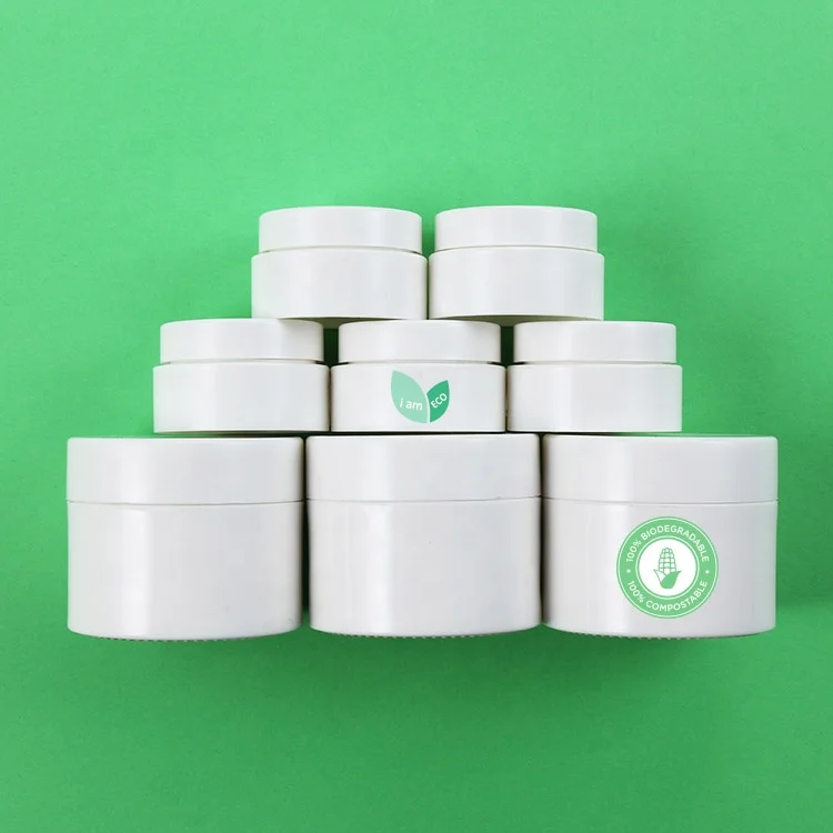 Oem Pla Eco Friendly Cosmetic Packaging Biodegradable Jars Buy Eco Friendly Cosmetic Packaging
