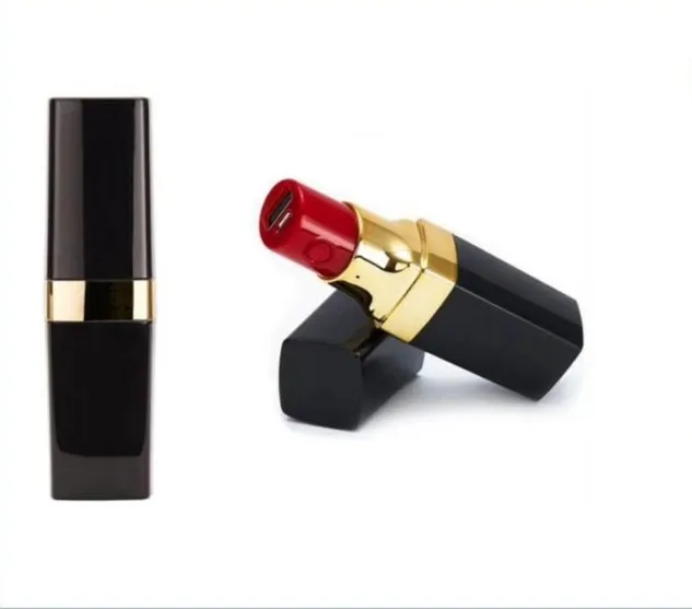 

OEM Mini Lipstick 2000mAh Portable Gift Power Bank for Android Mobile Phones, Black, pink