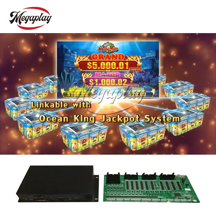 

Megaplay 10 Players Fishing Table Game Kits Zombie Awaken Ocean King 3 Plus