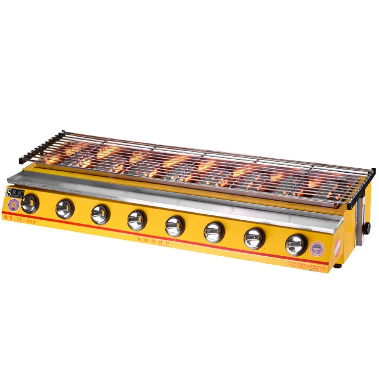

Stainless Steel BBQ Grill Commercial High Quality Hot Sale Electric Charbroiler BS-08A