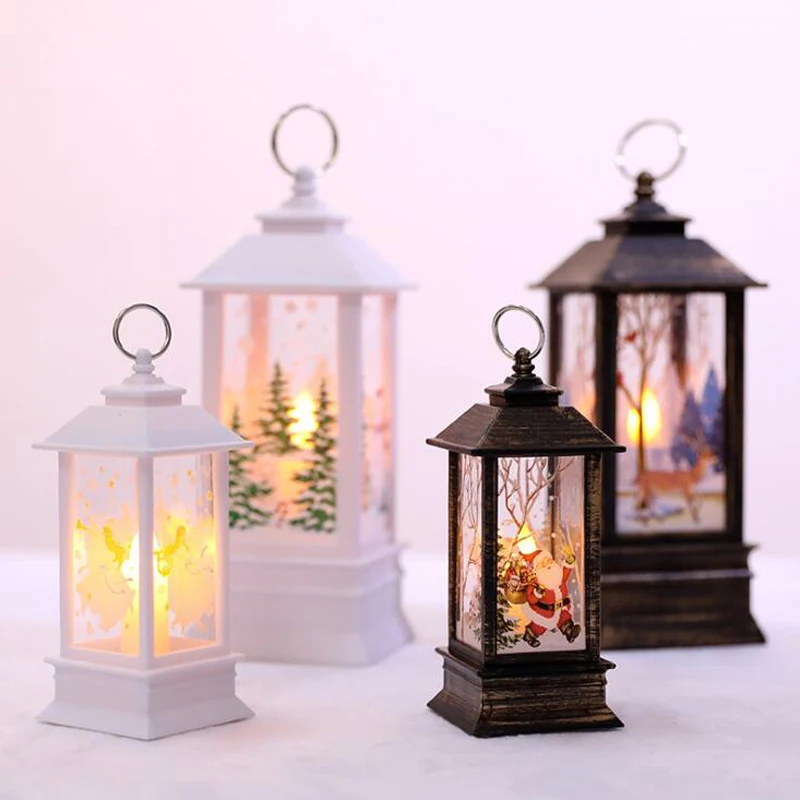 
2020 New Arrival Lantern Christmas Glitter Lamp Party Supplies Festival Xmas Gift Outdoor Decoration Tree Ornaments 