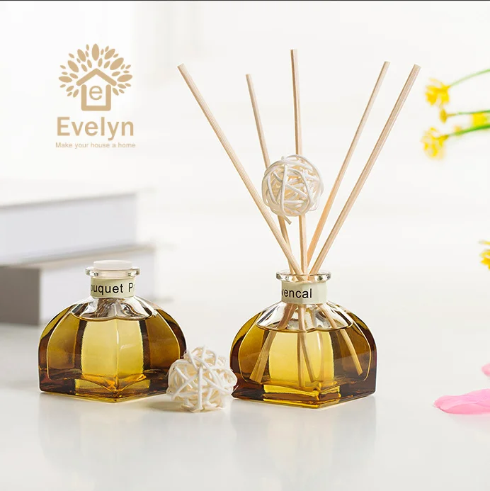 

Wholesale cheap customized aroma fragrance purifier decorative glass bottle reed diffuser for air freshener