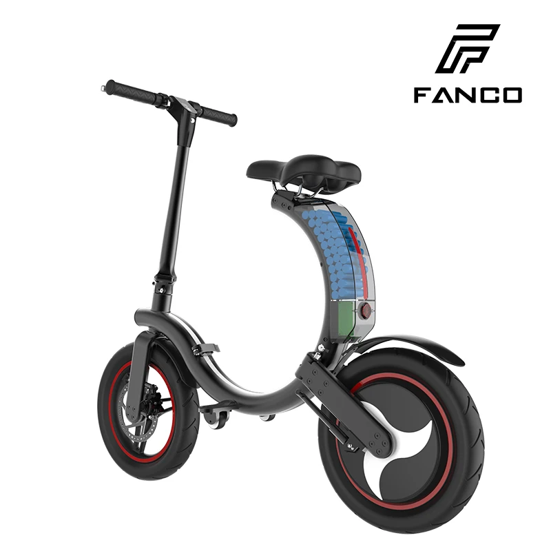 

Electric Bike Poland Warehouse Stock 7.8Ah Full Folding 14inch 450W Mini Foldable Electric Bicycle Fast Shipping from Europe, Black