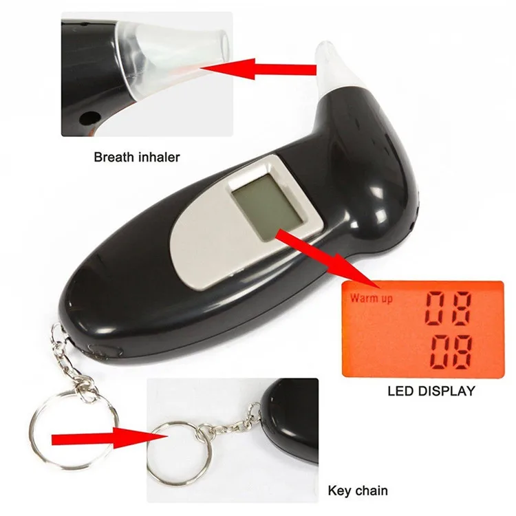 Portable Compact Electro Chemical Alcohol Tester,Car Breathalyzers