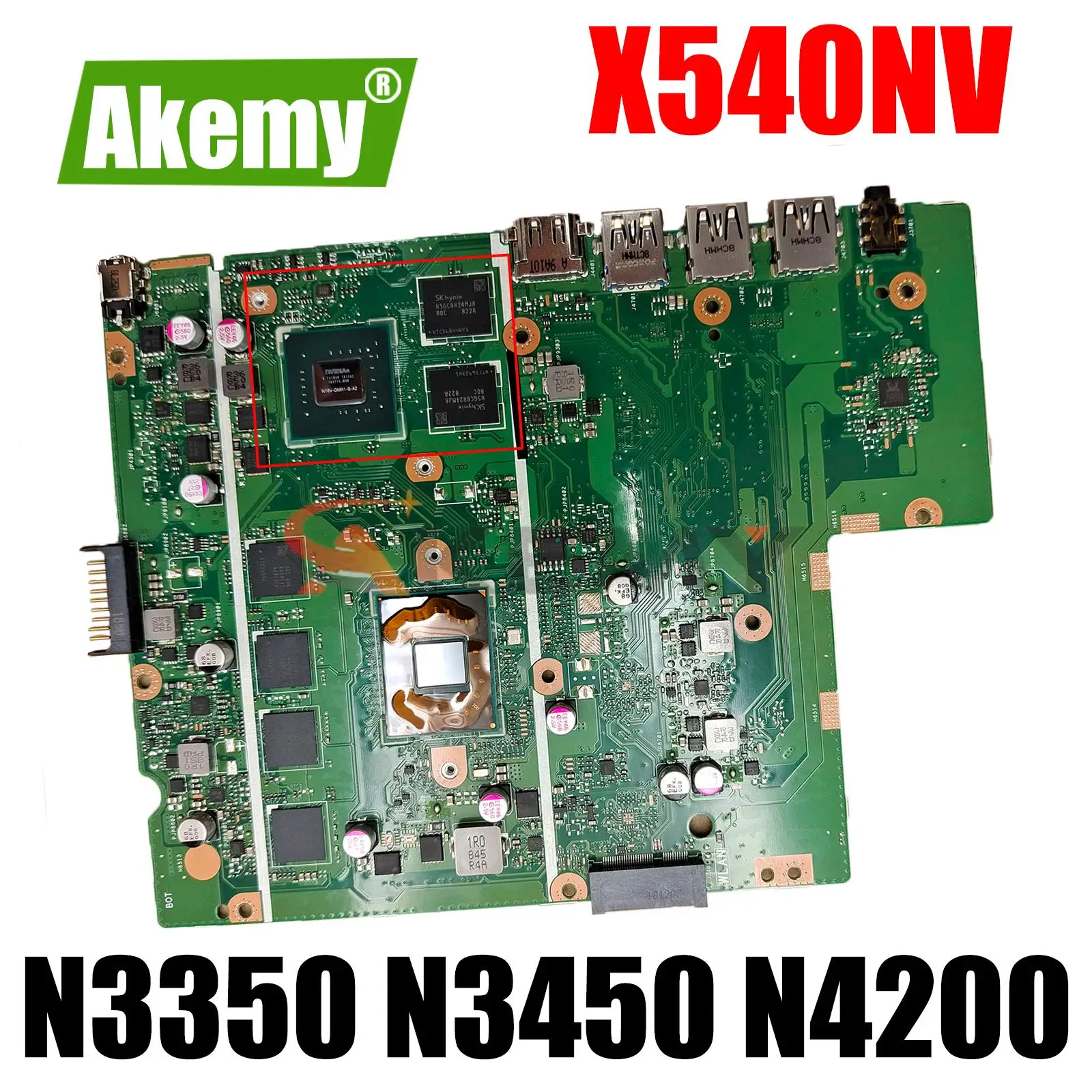 

Mainboard X540NV X540N D540NV F540NV A540NV R540NV X580NV Laptop Motherboard N3350/N3450 N4200 920MX/V2G RAM-4GB