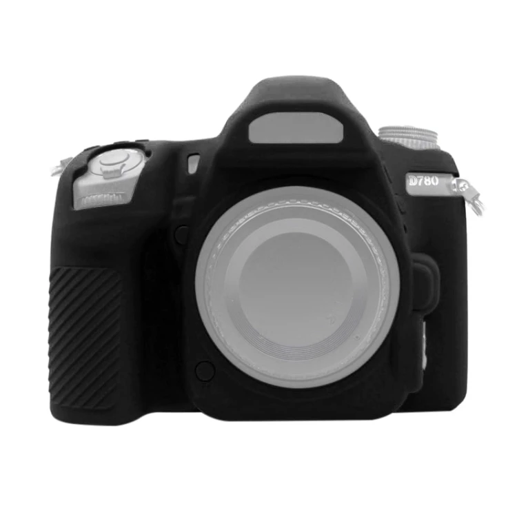 

Black Color PULUZ Soft Silicone Digital SLR Camera Protective Case for Nikon D780, Black/red/yellow