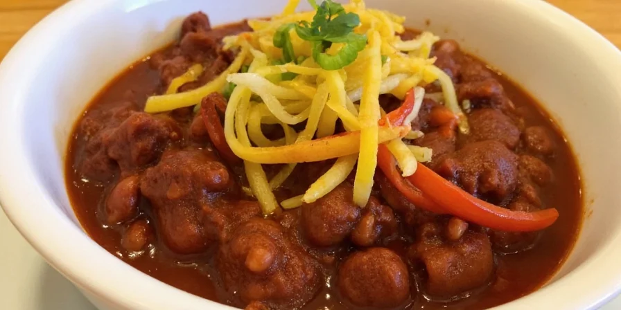 Various international versions of chili con carne