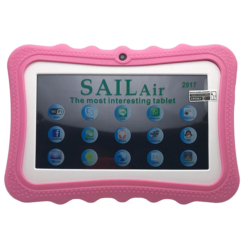 

SAIL Air 2100 cartoon tab Best Selling Pre-installed App Android 7 Inch Kids Tablet Pc, Orange red blue green pink