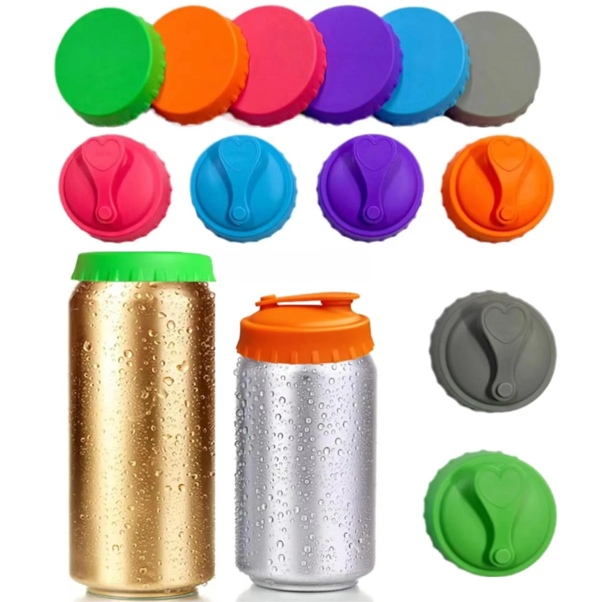 

Silicone Soda Can LidsSilicone Canning LidsCan CoversBeverage Can Covers