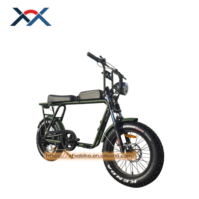 

Hot Sell Power Long Seat Electric Fat Bike 48V 500W Retro Electric Bike For Adults