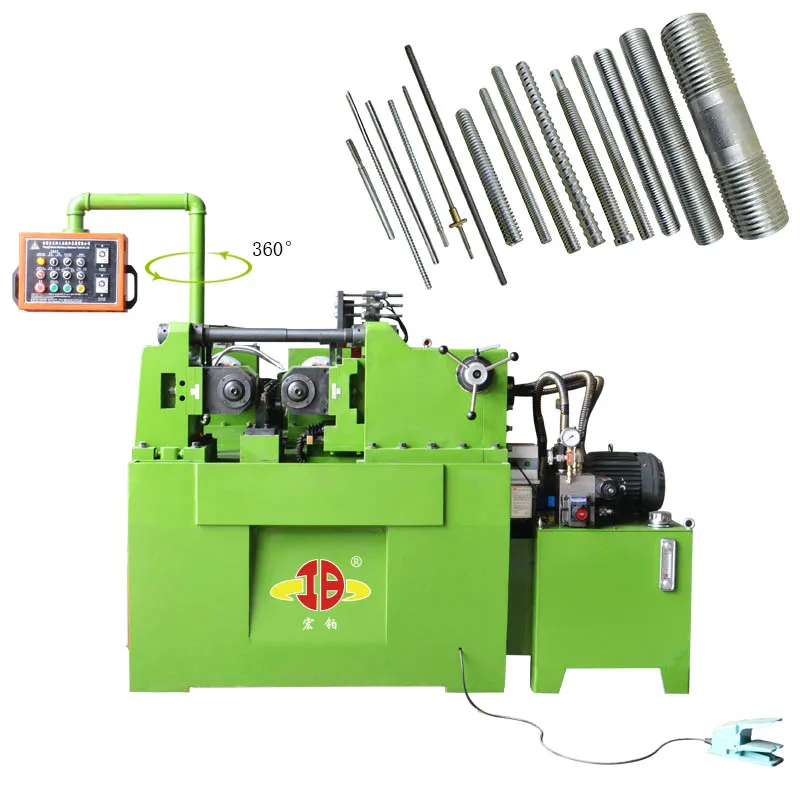
Hongbo HB 50 Automatic two shaft hydraulic rebar Thread Rolling Machine price In China diameter 6 50mm 