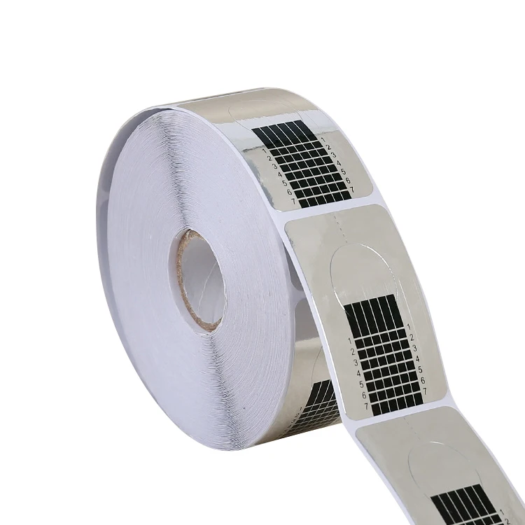 专业亚克力艺术工具紫外线凝胶指甲形状定制银色定制不干胶高品质指甲