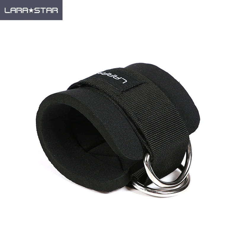 

Gym Sports Ankle D Ring Neoprene Straps Padded For Cable Machine Gym Ankle Straps Resistance Bands