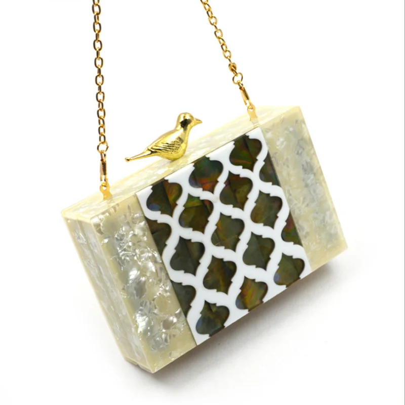 

Pearl clutch bag evening purse frame clutch bag resin evening bag, Customization