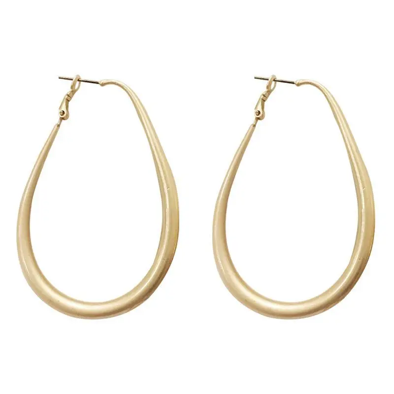 

Korean Large Circle Earrings Women's Fashion Large Chandelier Earrings