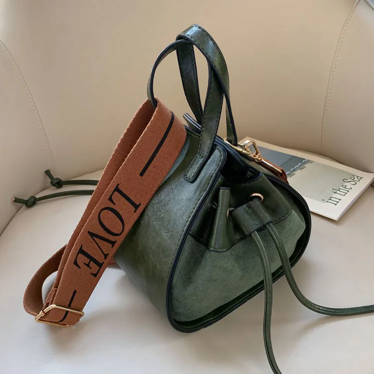 

Easy Matching Wide Strap Bucket Bag Women Bucket Bags Women Tote Bags, As picture showed