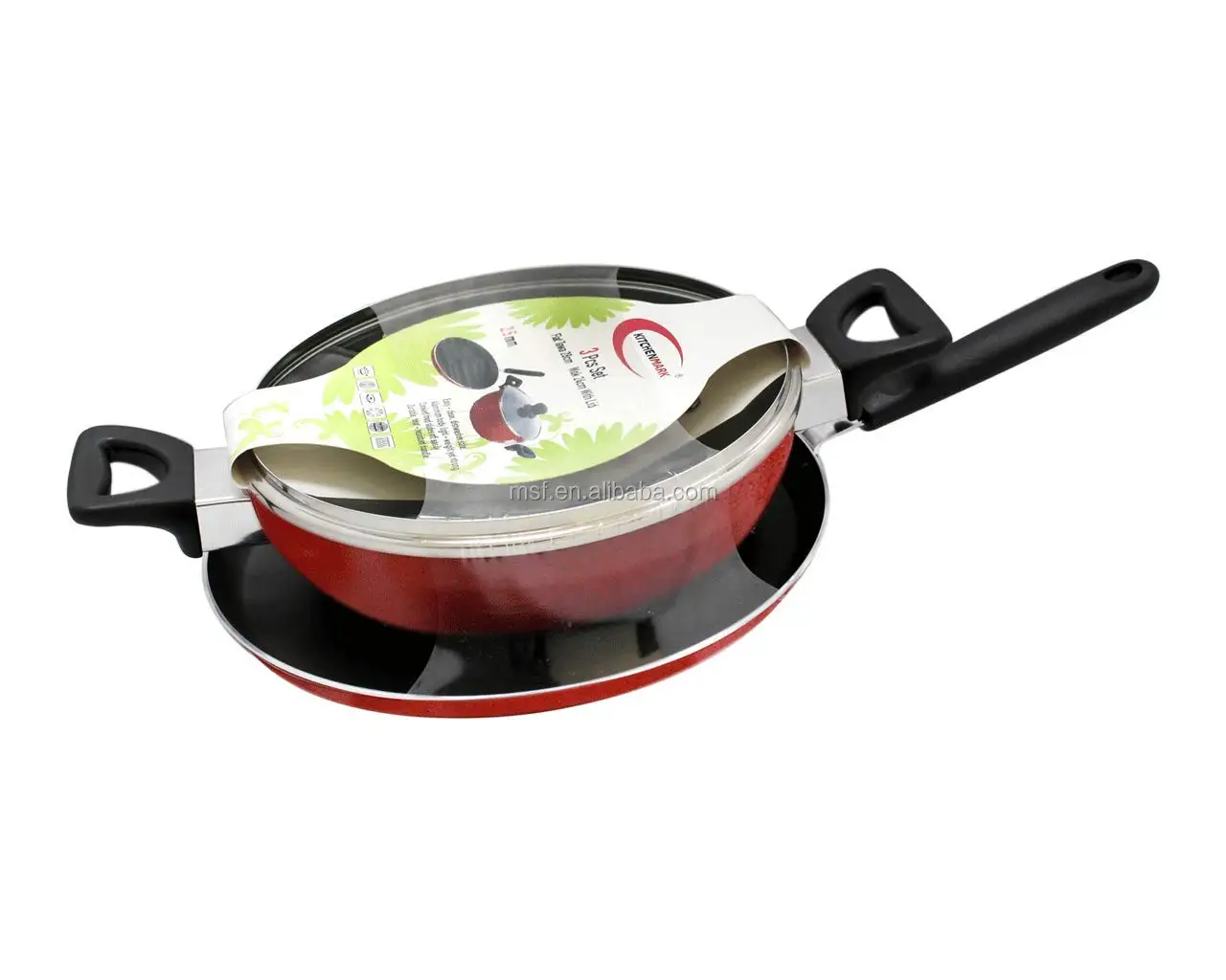 Cookware Sets Granite Coating 6pieces Set Aluminum Marble Non