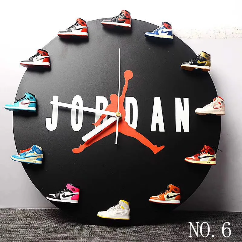 clock with mini sneakers