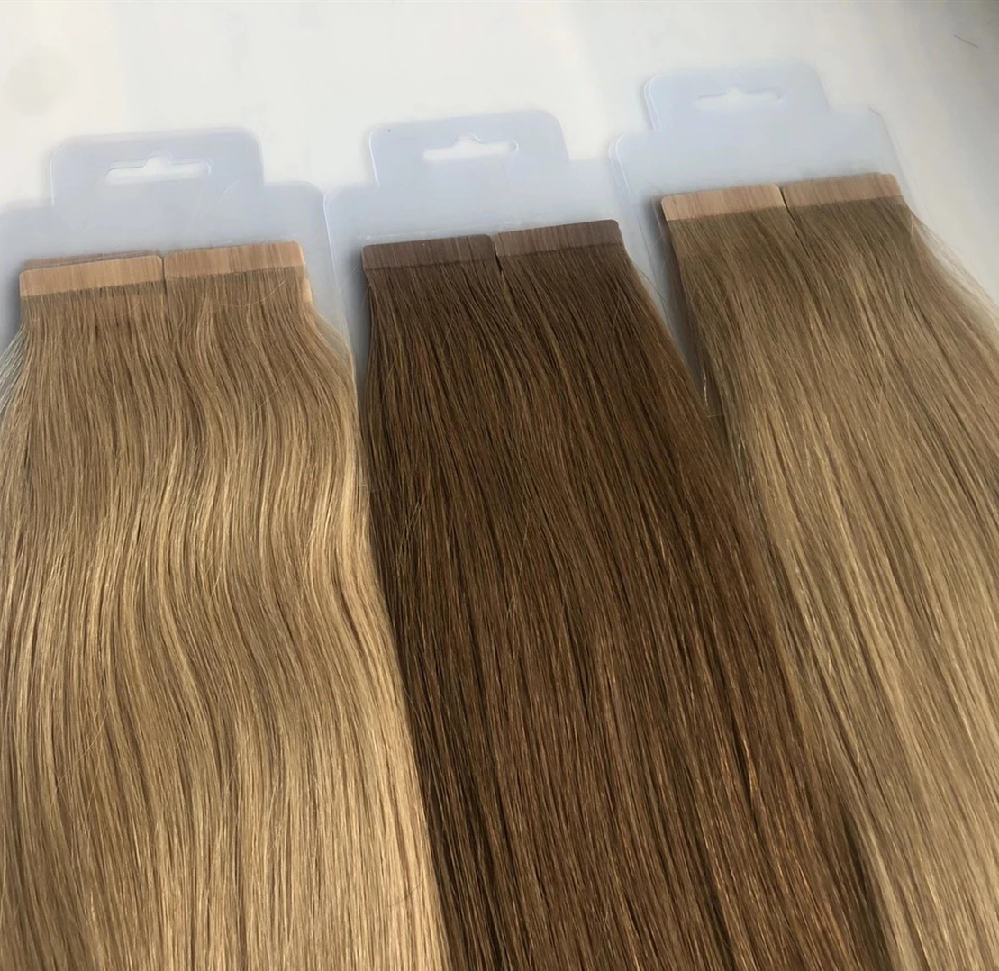 

High End Full Cuticle invisible Tape In Russian Hair Extensions