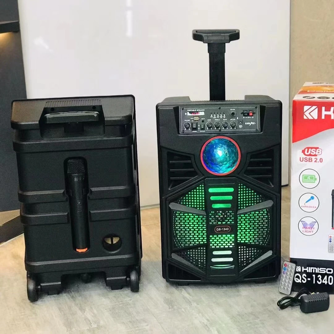 

QS-1340 Professional audio quality sound speaker surround sound party speaker with wireless microphone