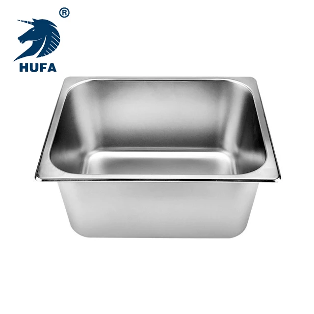 1/2 20cm Depth Food Grade Stainless Steel Storage Container Buffet Food Pans Gastronorm Pan