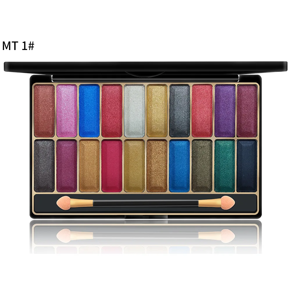 

2021 best selling 20 color Cheap eye shadow sombras Palette neon Eyeshadow pans long last high Glitter pigment eyeshadow custom