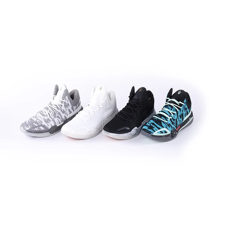 

2021 Fashion Leisure Wear-Resistant Men's Basketball Professional Competition Sports Shoes, White black grey blue