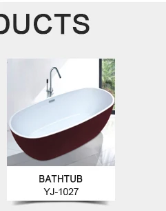 YJ6017 embedded bathtubs acrylic hot bath for family