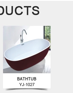 YJ6023 embedded bathtubs square shape acrylic bathtub made in china