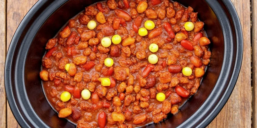 Chili pot with paprika and turmeric spice mix