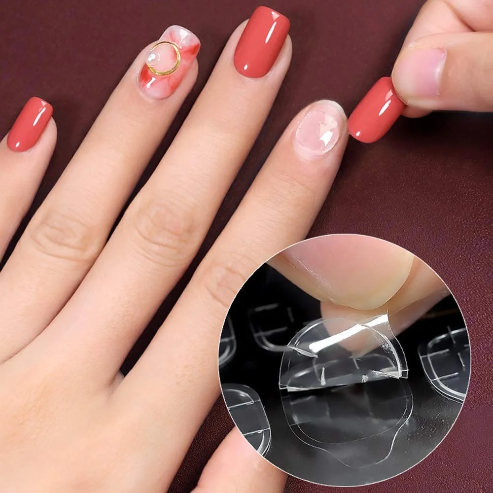 

Double-sided Adhesive Nail Piece Transparent Invisible Glue Waterproof Removable false Nail Sticker Jelly Glue, Picture