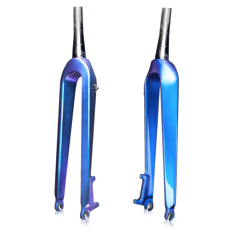 

TOSEEK MTB Bicycle Fork Gradient color carbon fiber mountain bike fork mtb fork 26 27.5 29 er Tapered Tube