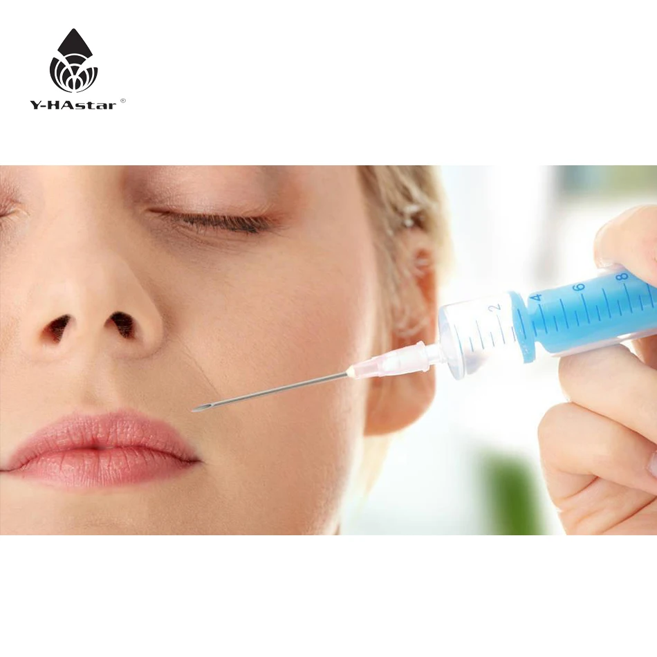 

CE hyaluronic acid facial ha dermal filler 2ml injectable hyaluronic acid dermal fillers for lip, Transparent