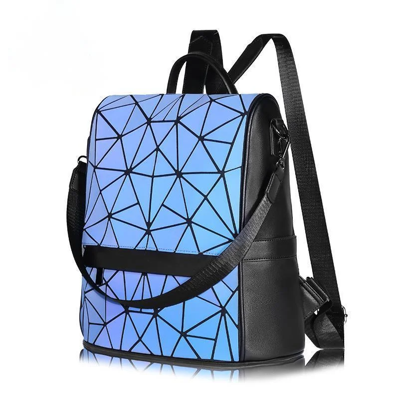 

LOVEVOOK droppshipping fashion luxury women bags bagpack ladies purse university girls geometric luminous school backpacks