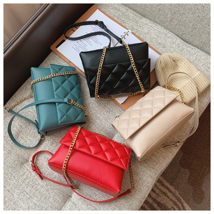 

2021 Popular design fashion handbag women messenger square hand bag young lady purses