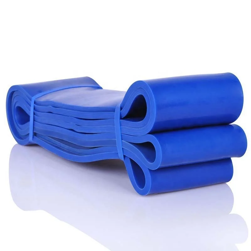 

Blue Color High Quality Latex Custom Logo Assist Single Gym Home Fitness Training Elastic Pull Up Resistance Exercise Bands, Blue or custom color