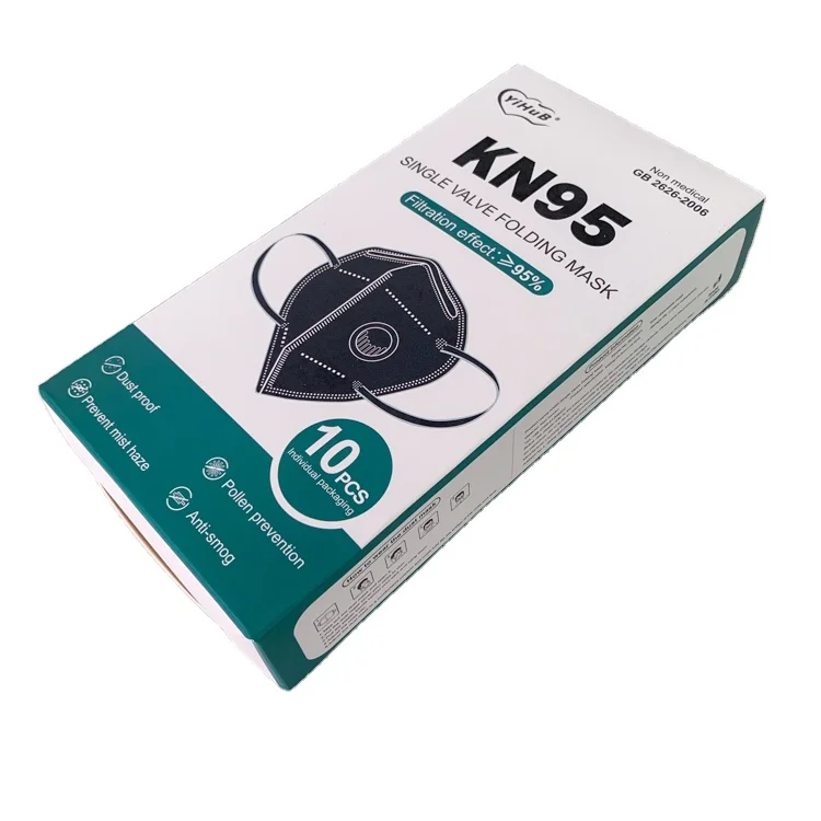 

RTS ffp2 kn95 face mask 5 layers for sale KN95 mask black