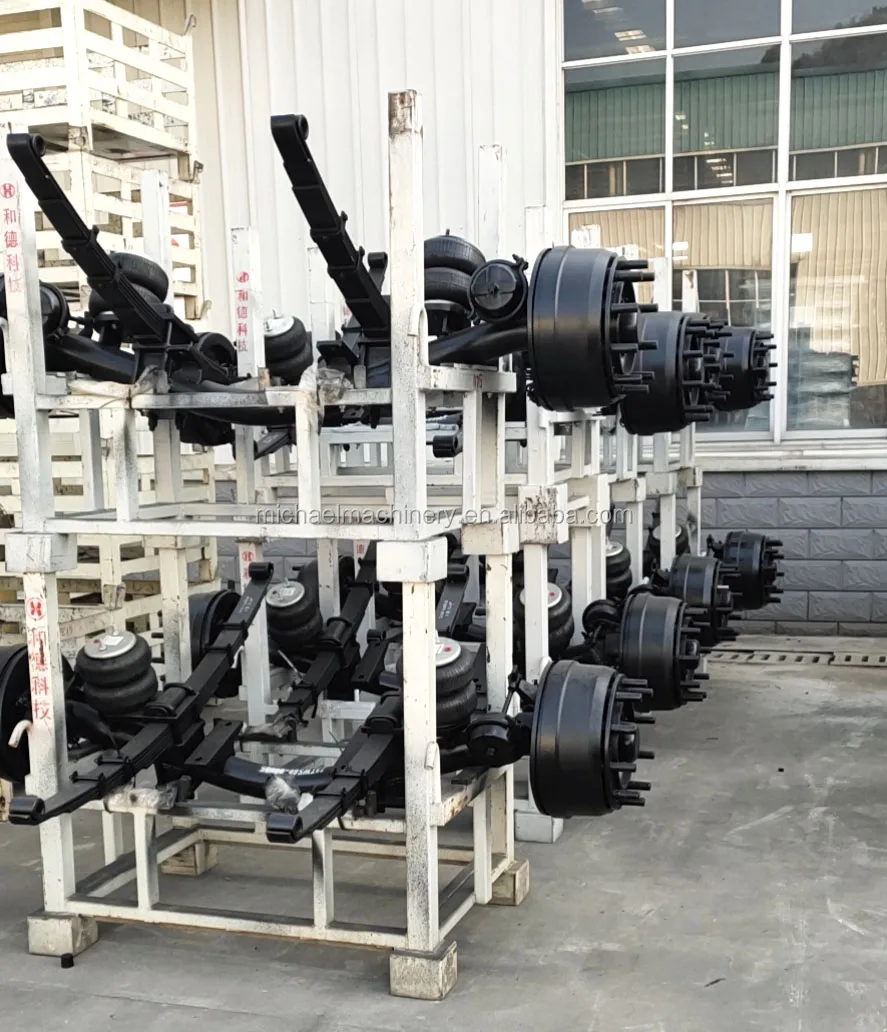 用于拖车自卸车的10吨车轴容量6x2半卡车气袋悬架举升车轴